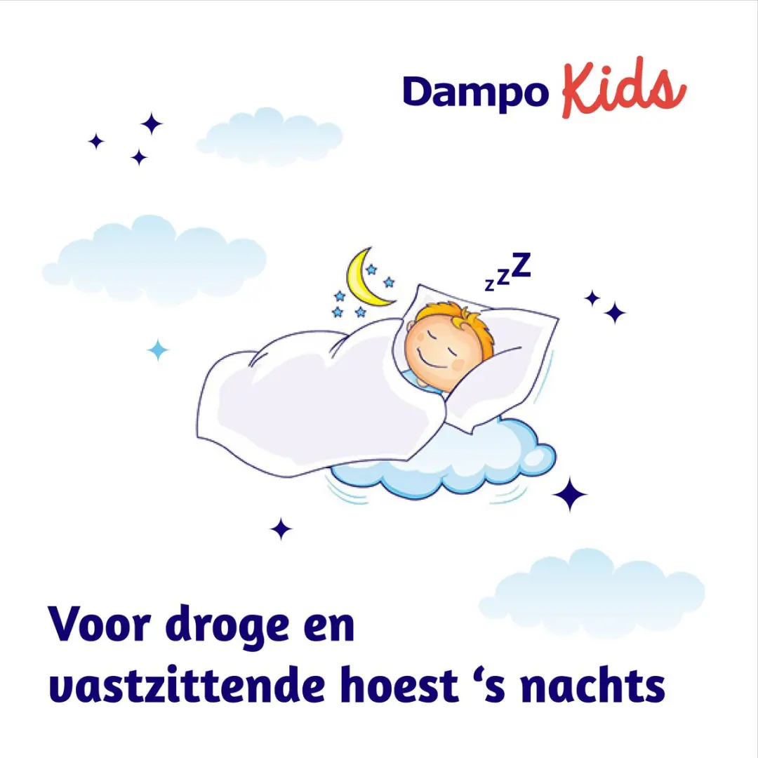 Dampo Kids Nacht Hoestsiroop 100ml - Droge/Vastzittende Hoest