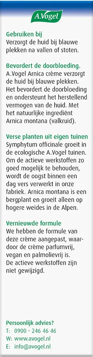 A.Vogel Arnica Crème 30g - Bij Blauwe Plekken