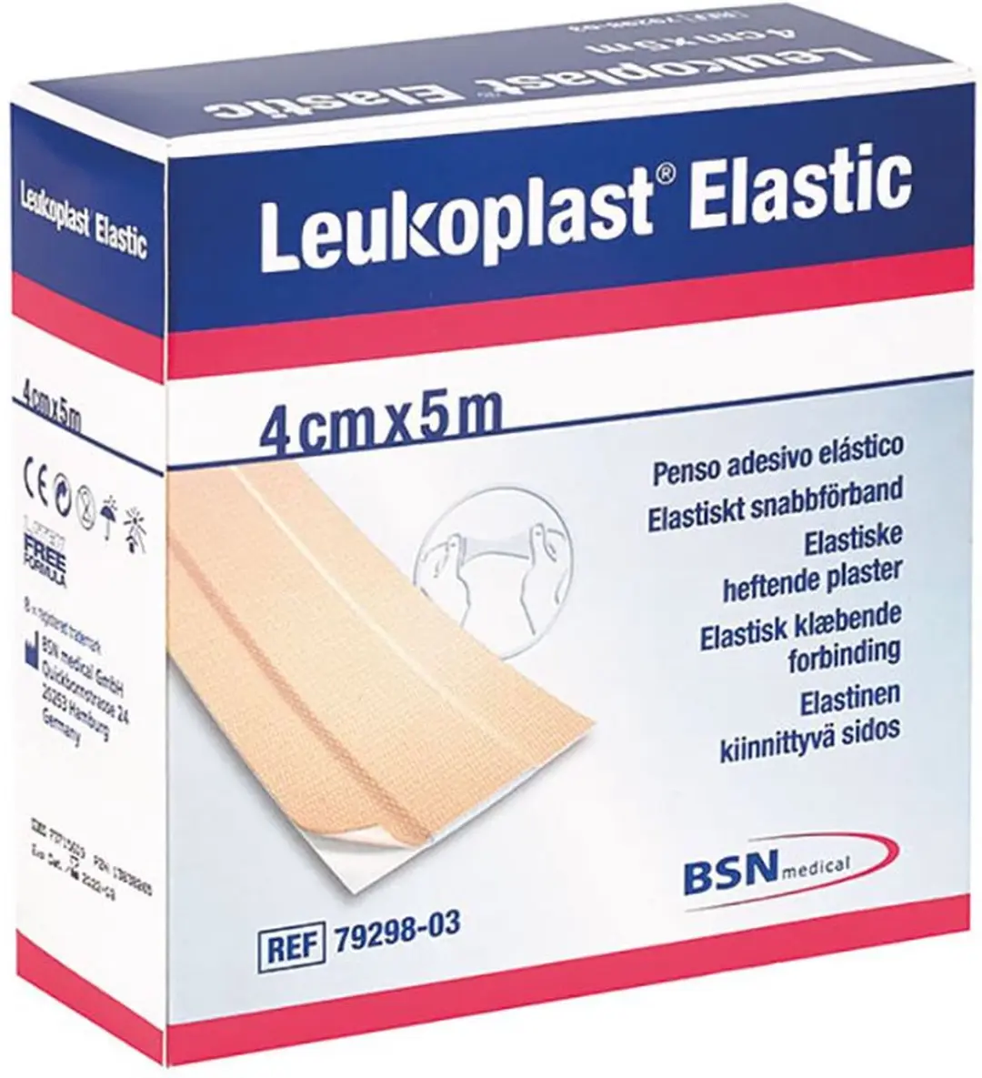 Leukoplast Elastic Wondsnelverband 5m x 4cm