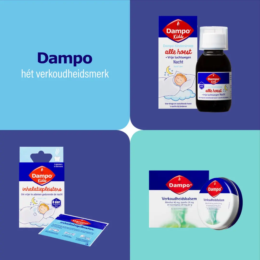 Dampo Kids Kindersiroop Alle Hoest + Vrije Luchtwegen 100ml