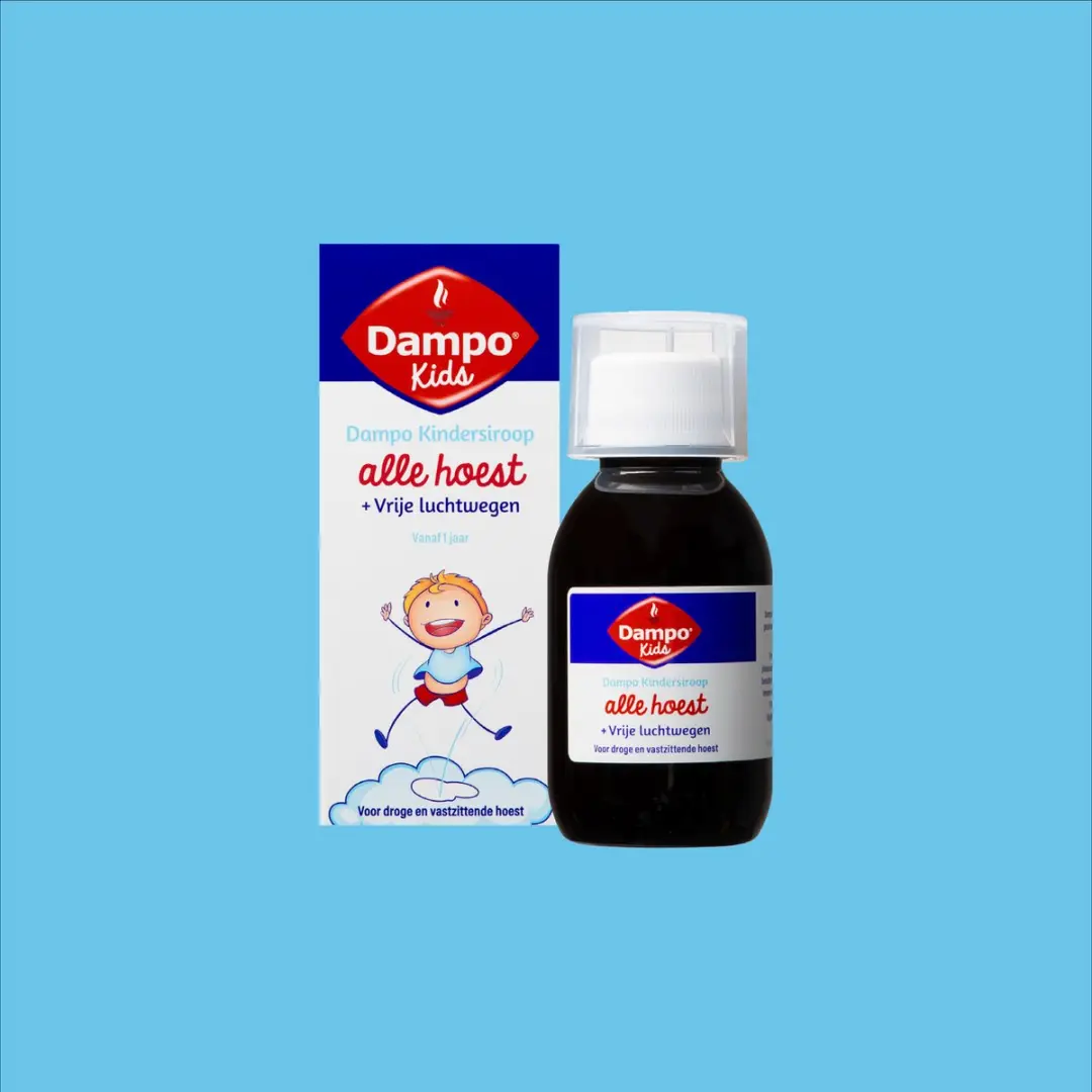 Dampo Kids Kindersiroop Alle Hoest + Vrije Luchtwegen 100ml