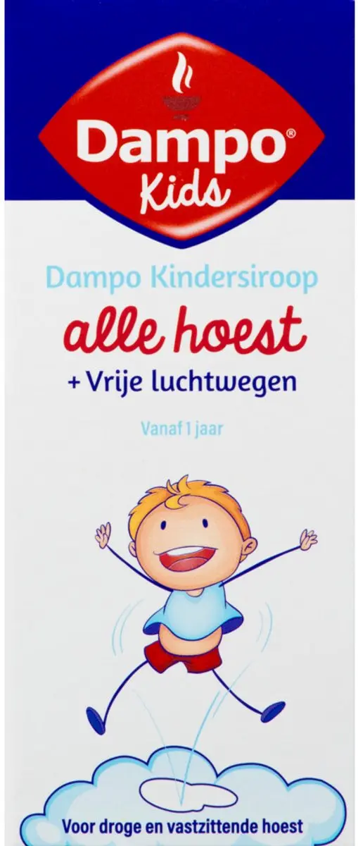 Dampo Kids Kindersiroop Alle Hoest + Vrije Luchtwegen 100ml