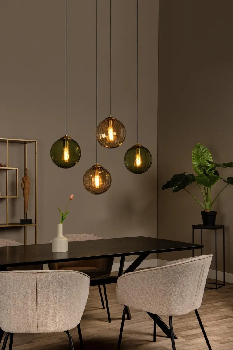 Lucide Monsaraz Hanglamp 4xE27 - Groen