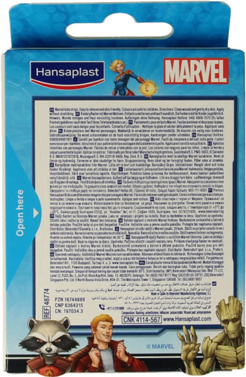 Hansaplast Kids Marvel Pleisters - 20 Stuks - Meerkleurig - afbeelding 6 van 6