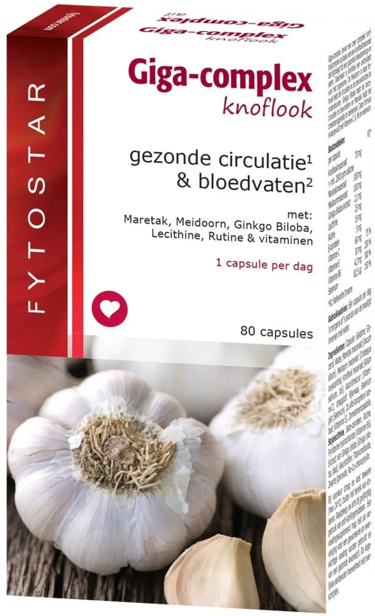 Bional Fytostar Giga Knoflook 80 Capsules