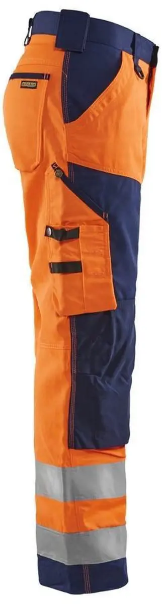 Blåkläder Werkbroek 1566-1811 High Vis - 62 - Oranje/Marineblauw