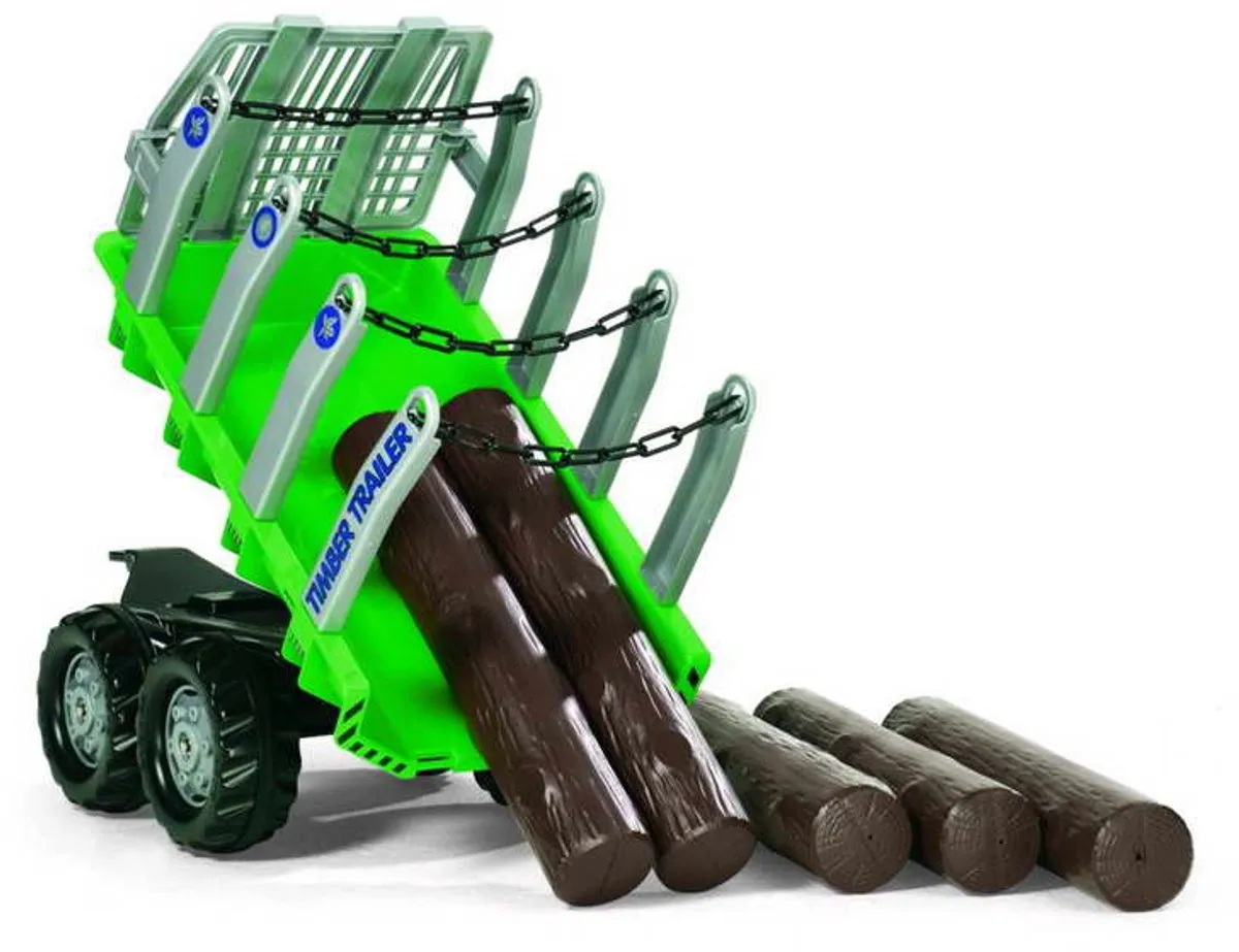 Rolly Toys Aanhanger Boomstammen 122158 - Groen