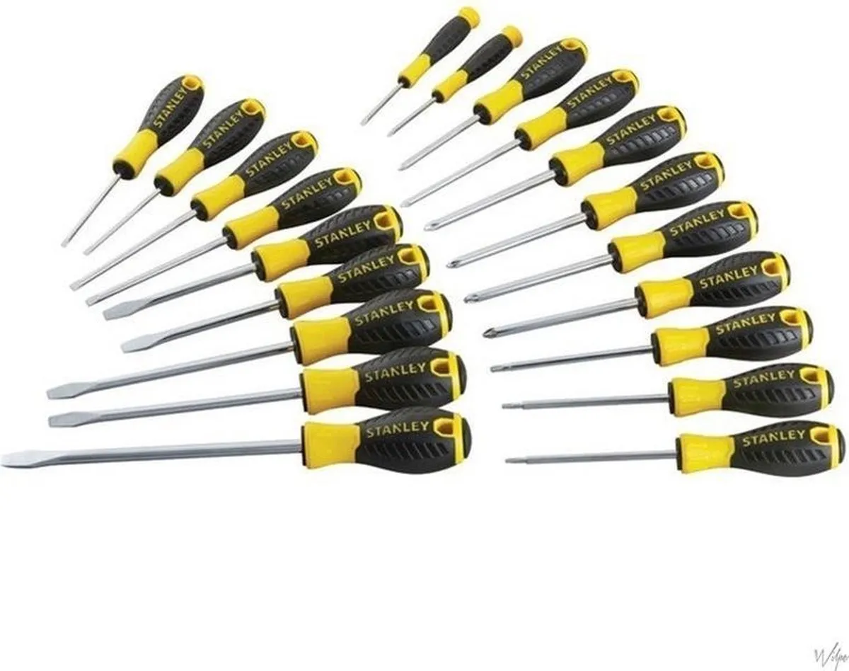 Stanley STHT0-60213 Schroevendraaierset - 20-delig - Zwart/Geel