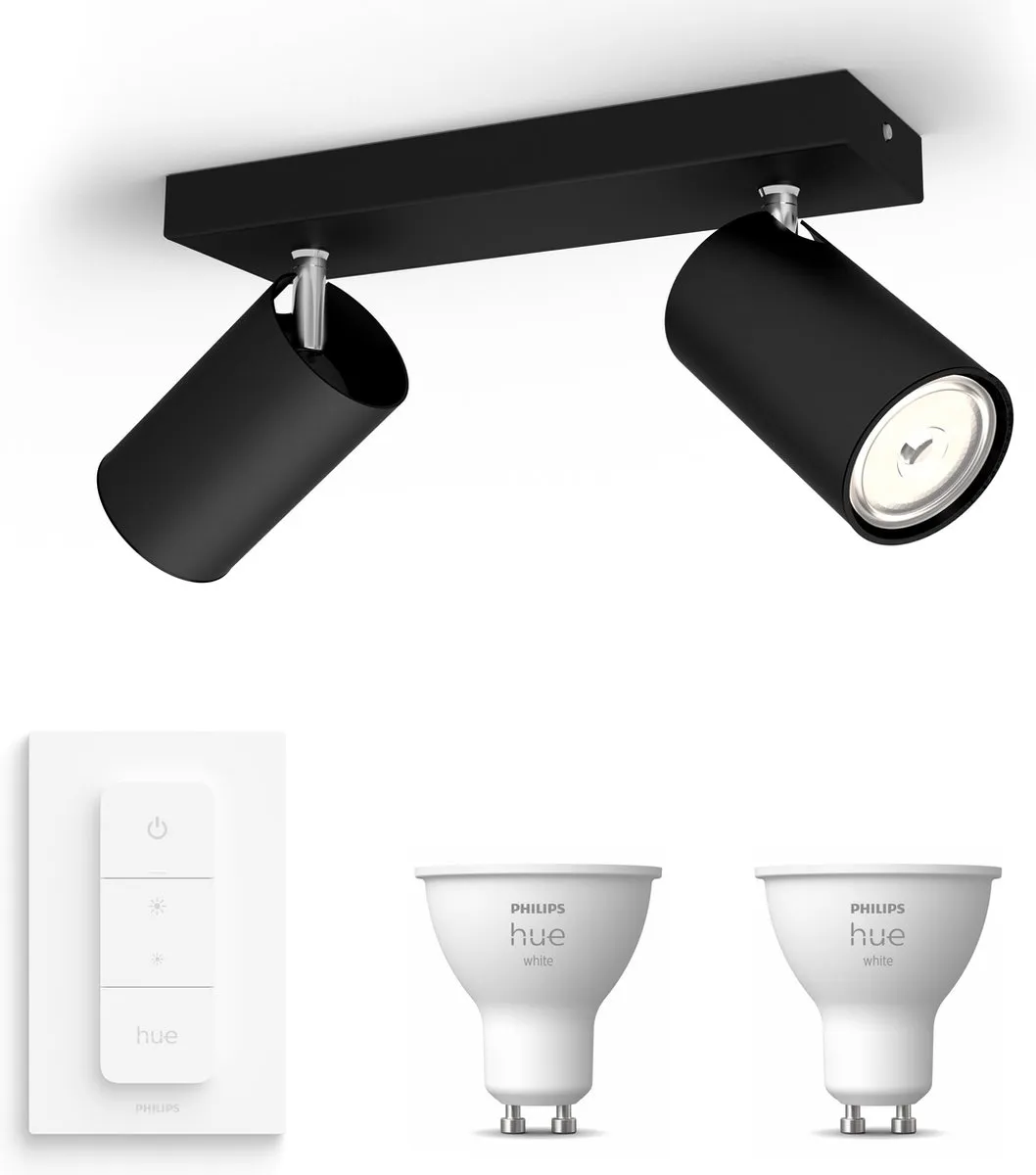 Philips Hue Kosipo Opbouwspot Zwart