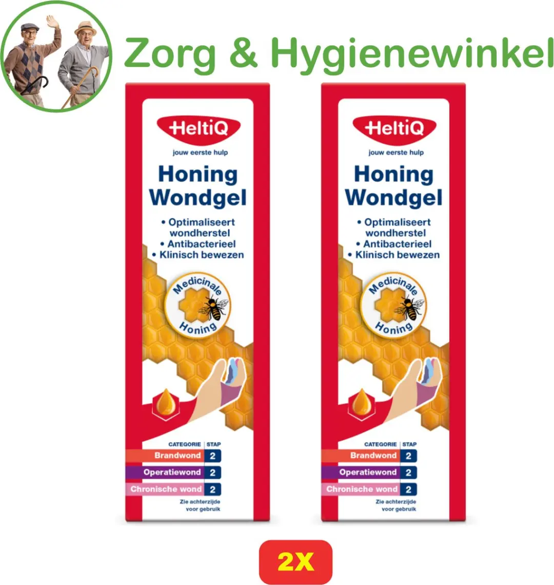HeltiQ Honing Wondgel 2x15g