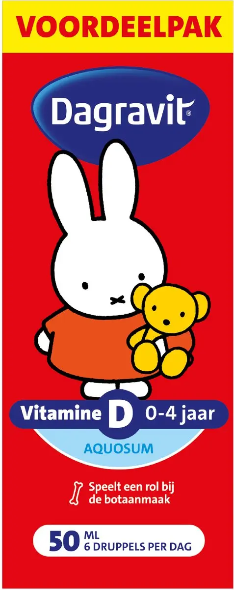 Dagravit Kids Vitamine D Aquosum Nijntje 50ml