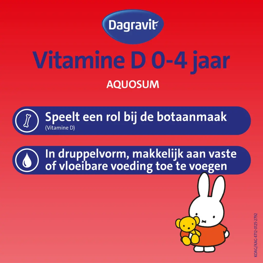 Dagravit Kids Vitamine D Aquosum Nijntje 50ml