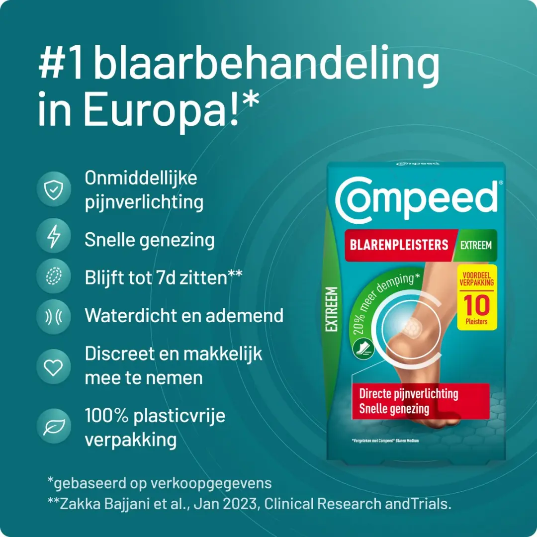 Compeed Blarenpleisters Extreme 10 Stuks - Multicolor