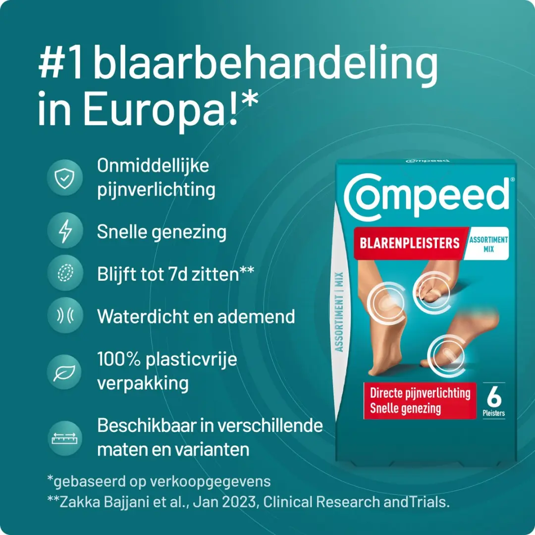 Compeed Blarenpleisters Mixpack - 6 Stuks