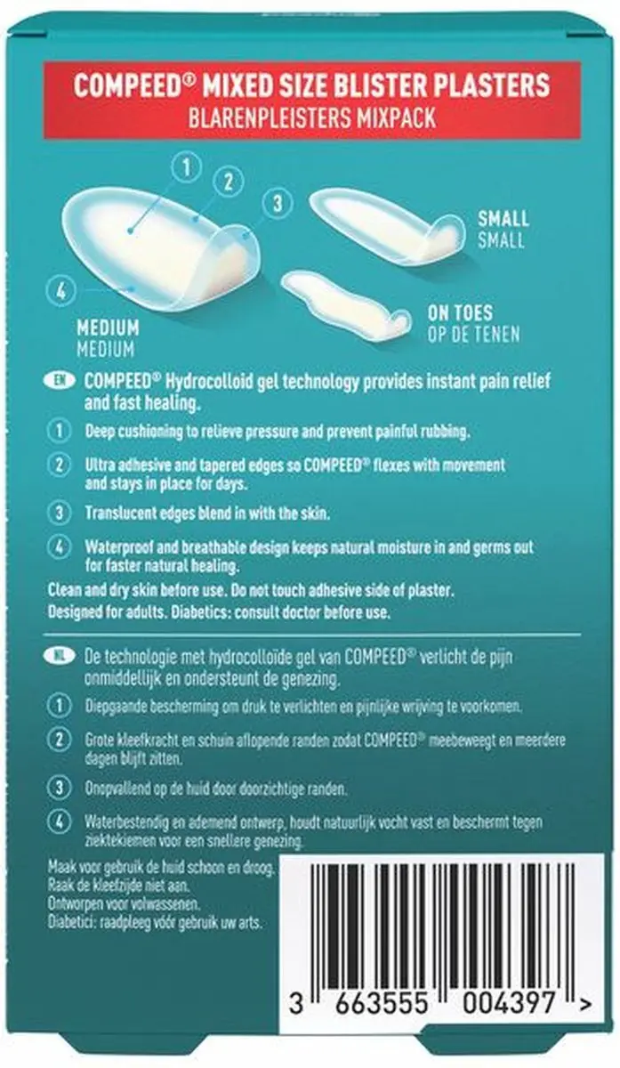 Compeed Blarenpleisters Mixpack - 6 Stuks