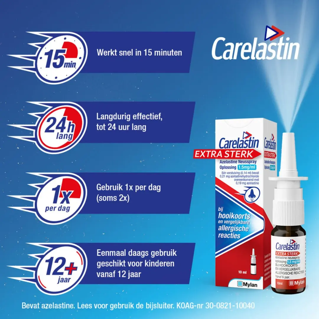 Carelastin Extra Sterk Azelastine Neusspray 10ml