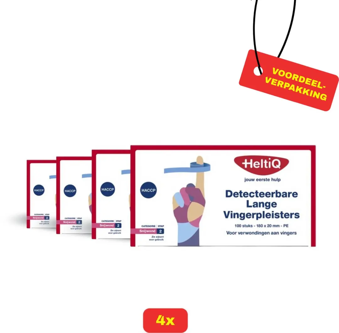 Heltiq Detecteerbare Lange Vingerpleisters 120x20mm