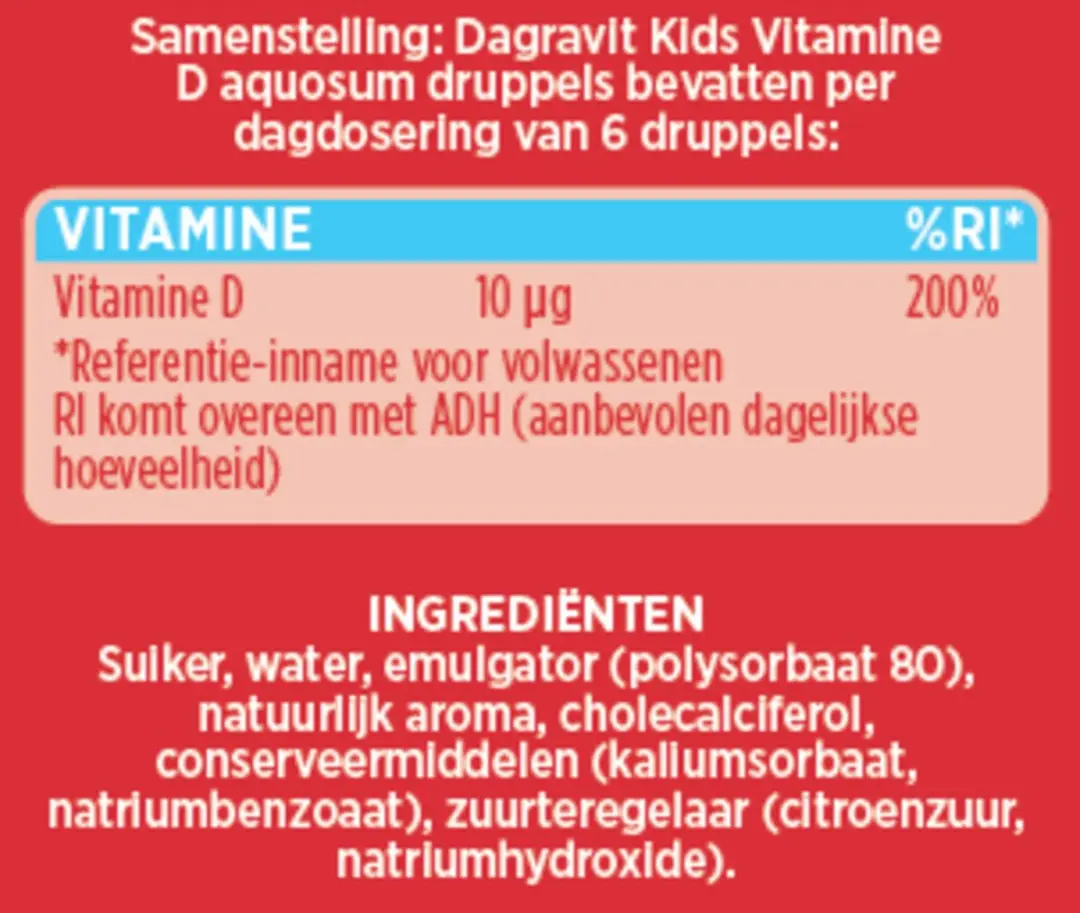 Dagravit Vitamine D Aquosum Druppels Kids 2x50ml