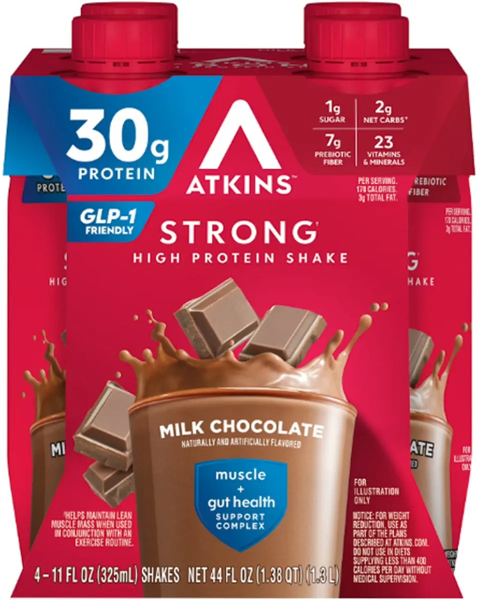 Atkins Strong High Protein Shake 4x325ml