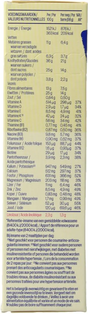 weCare Meal Replacement Bars Framboos Amandel 116g
