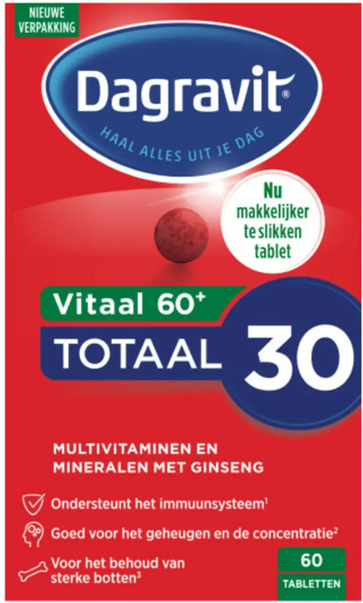 Dagravit Vitaal 60+ Multivitaminen - 240 tabletten