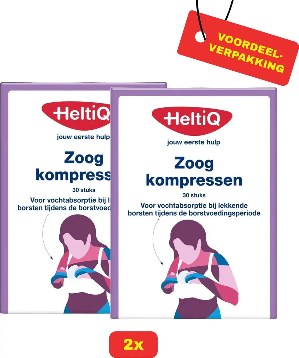HeltiQ Zoogkompressen 30 Stuks
