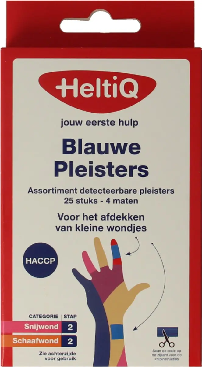 Heltiq Detecteerbare Pleisters - 26 Stuks - Blauw