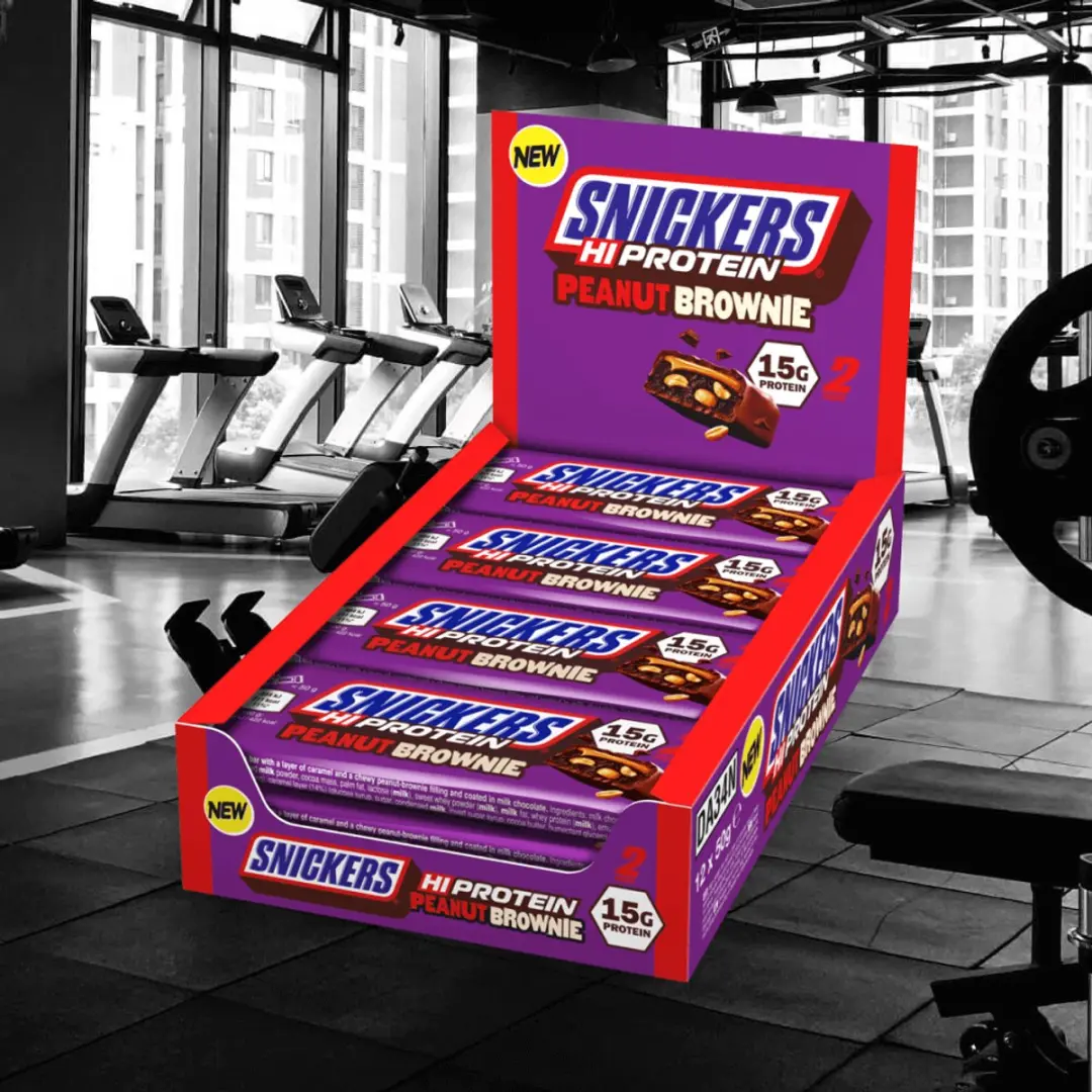 Snickers High Protein Peanut Brownie Repen - 12x50g