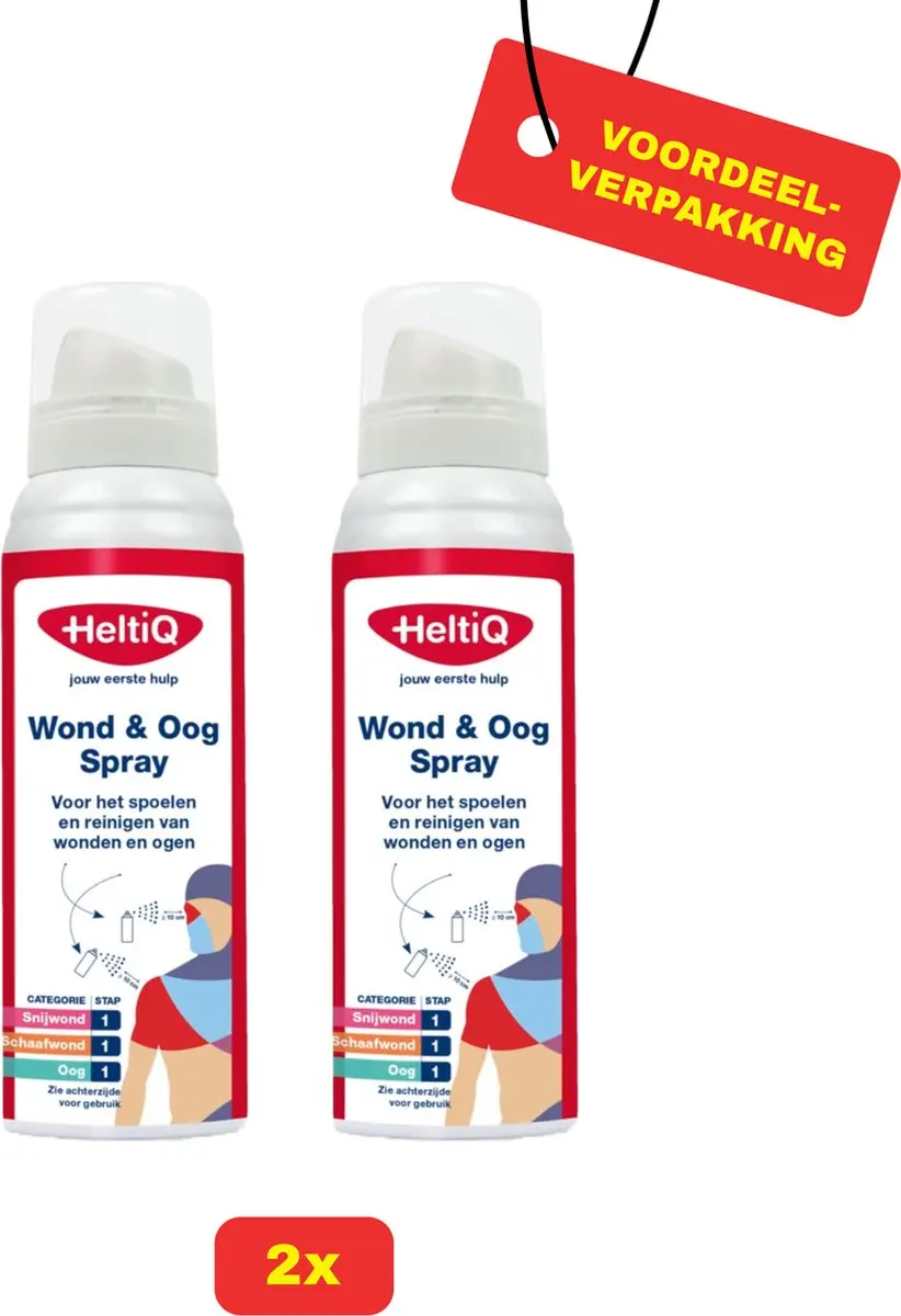 Heltiq Wond & Oog Spray 2x100ml
