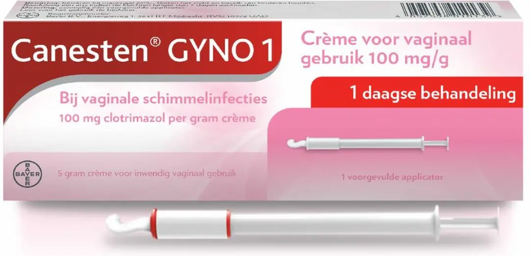 Canesten Gyno Crème 5g - 1-daagse Behandeling