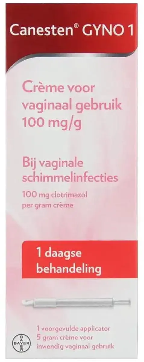 Canesten Gyno Crème 5g - 1-daagse Behandeling