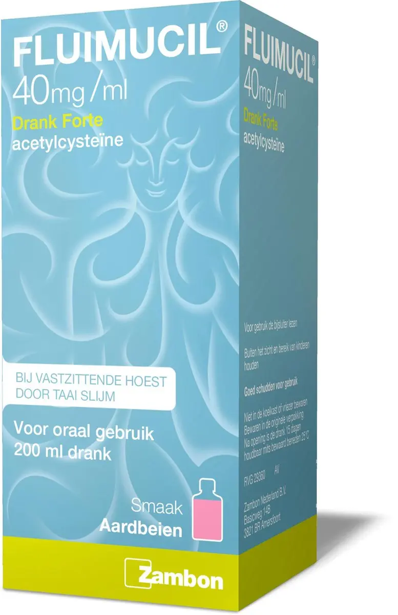 Fluimucil Drank Forte 40mg/ml 200ml