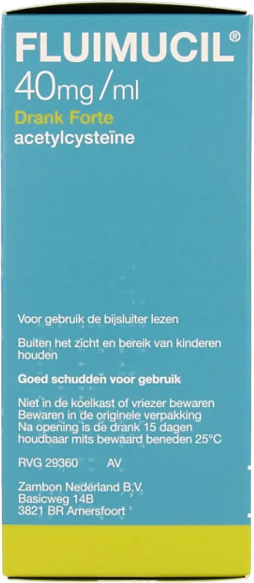 Fluimucil Drank Forte 40mg/ml 200ml