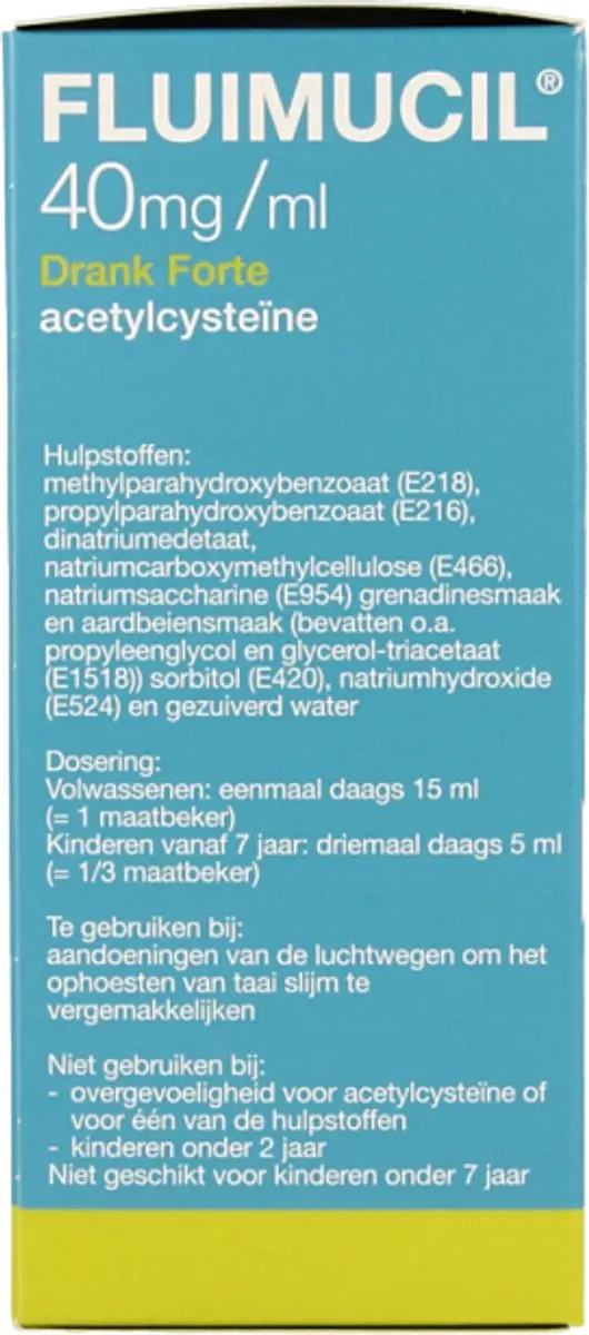 Fluimucil Drank Forte 40mg/ml 200ml