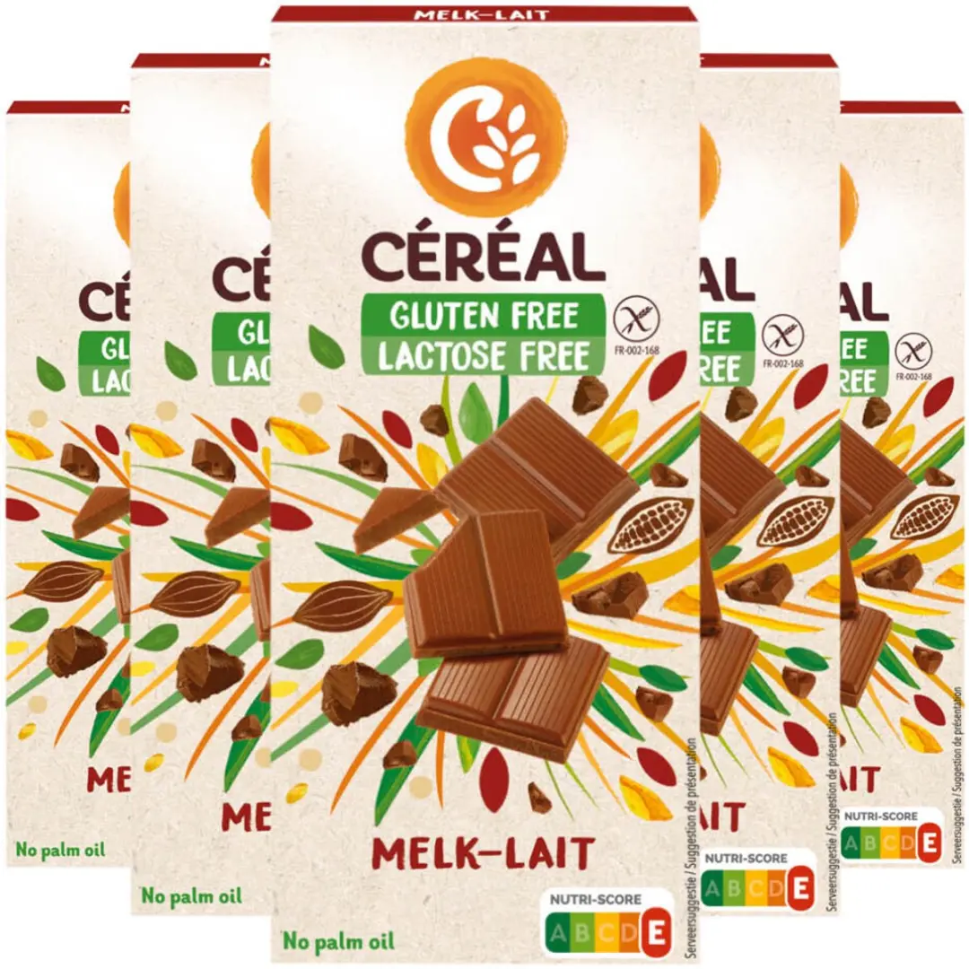 Céréal Melkchocolade Glutenvrij & Lactosevrij - 20 Stuks (5x4)