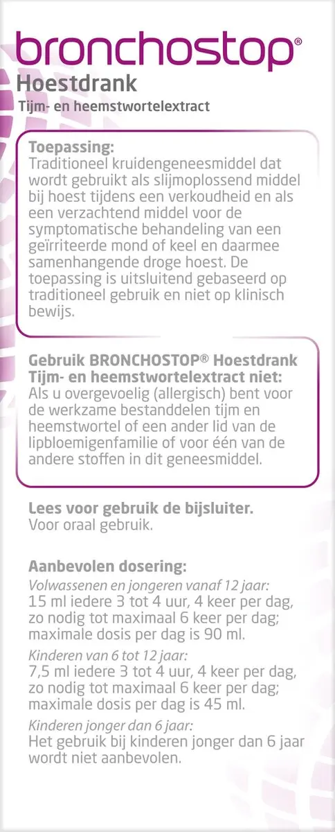 Bronchostop Hoestdrank 200ml