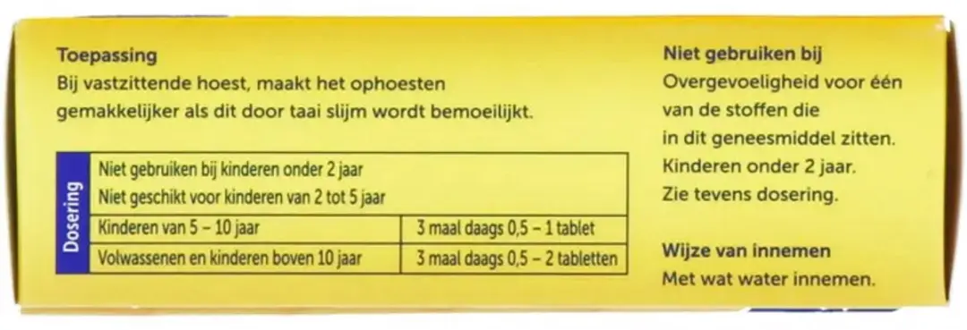 Bisolvon Tabletten Vastzittende Hoest 50 Stuks