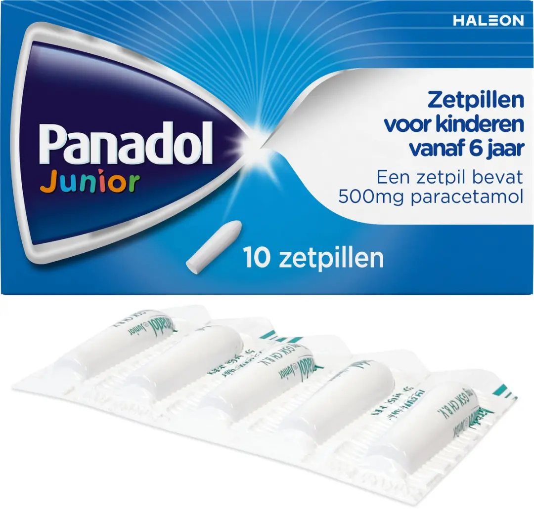 Panadol Junior Paracetamol 500mg Zetpillen