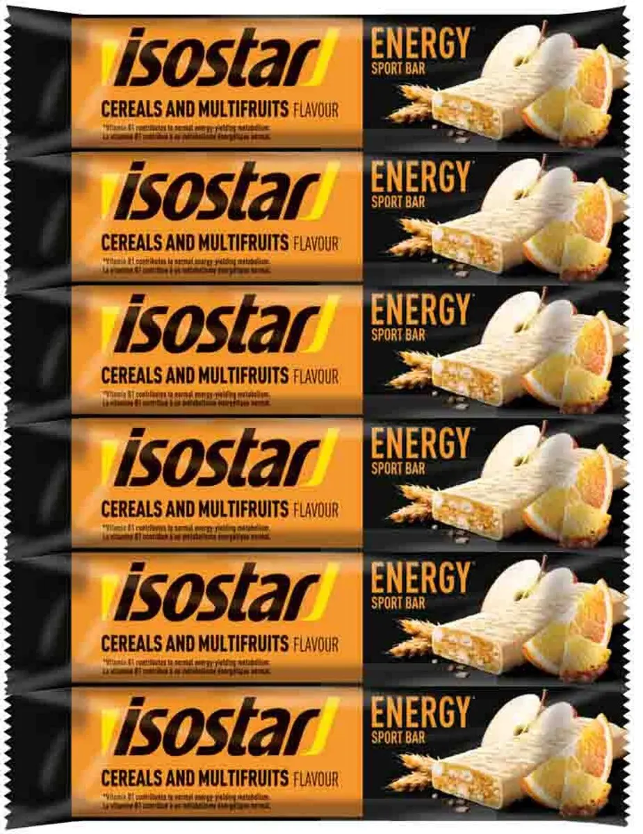 Isostar High Energy Sportreep Multifruits 240g - 6 Stuks