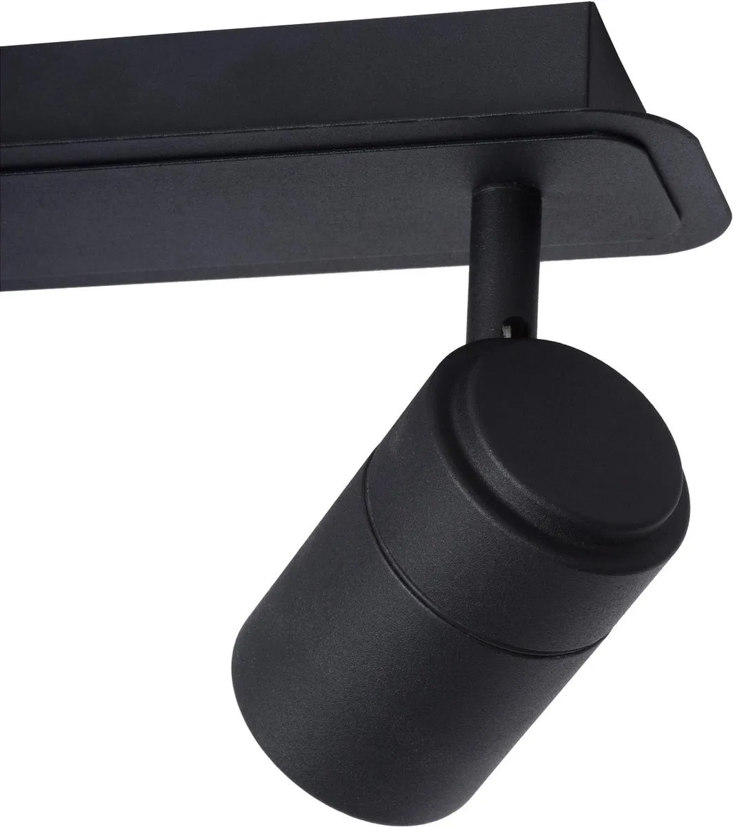 Lucide Lennert Plafondspot LED 2x5W 3000K IP44 - Zwart