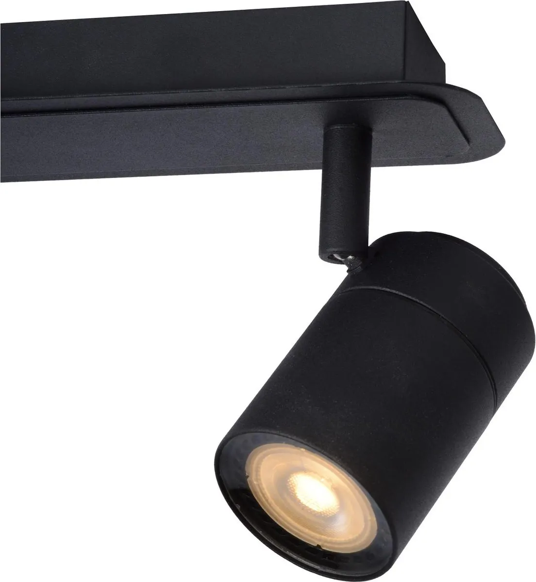 Lucide Lennert Plafondspot LED 2x5W 3000K IP44 - Zwart