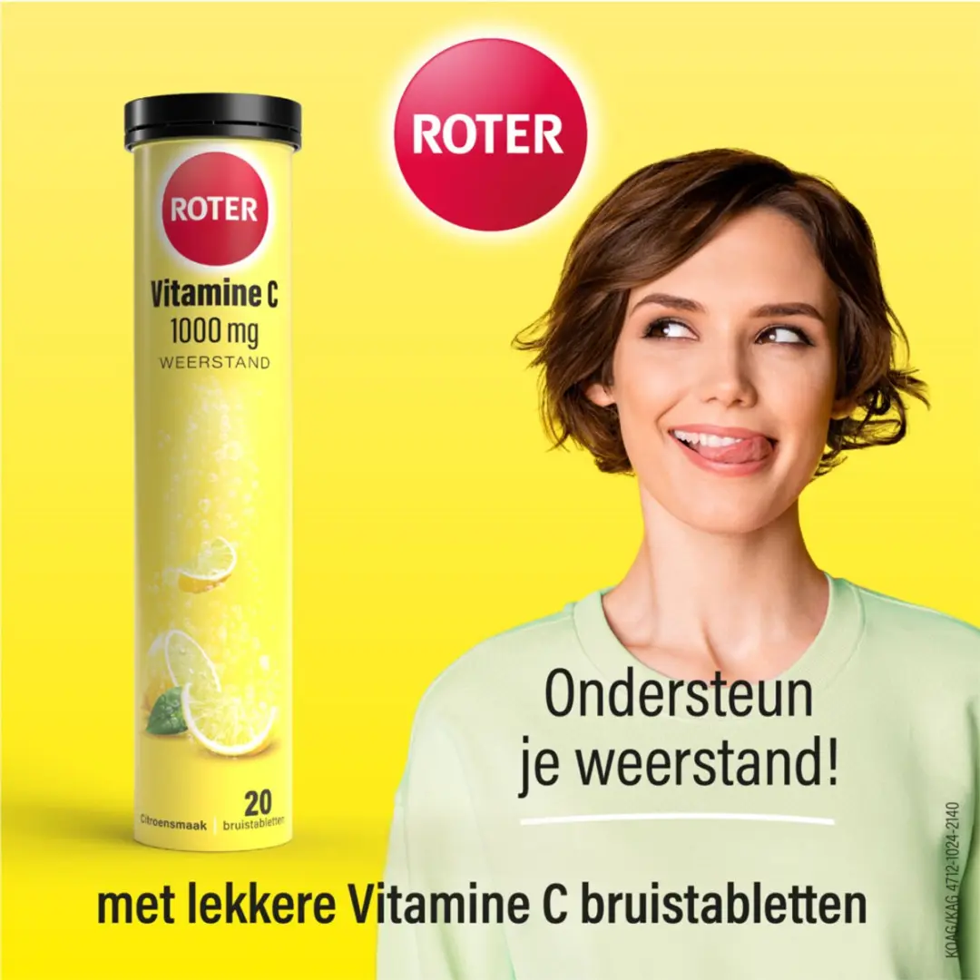 Roter Vitamine C Bruis 1000mg Citroen - 80 Stuks
