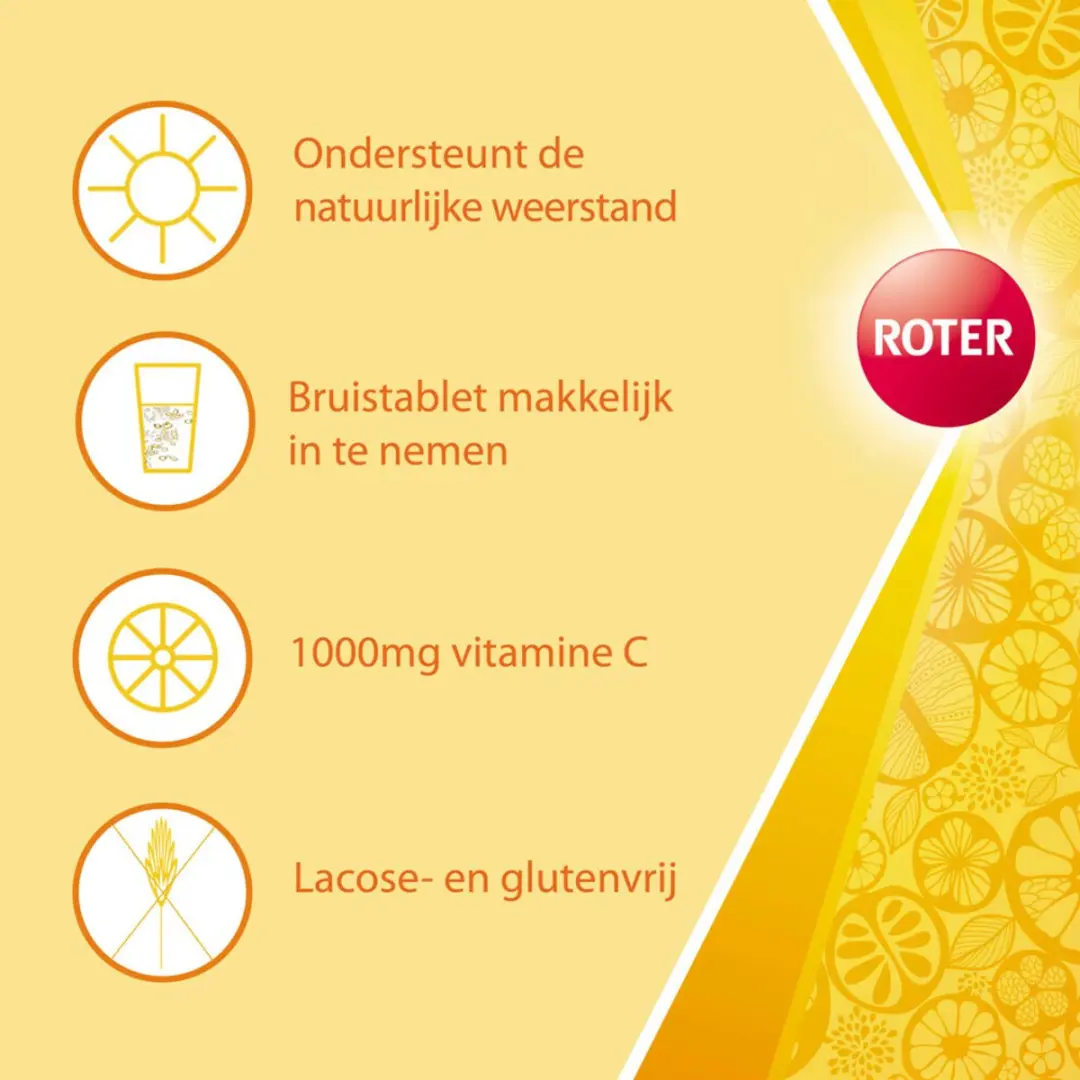 Roter Vitamine C Bruis 1000mg Citroen - 80 Stuks