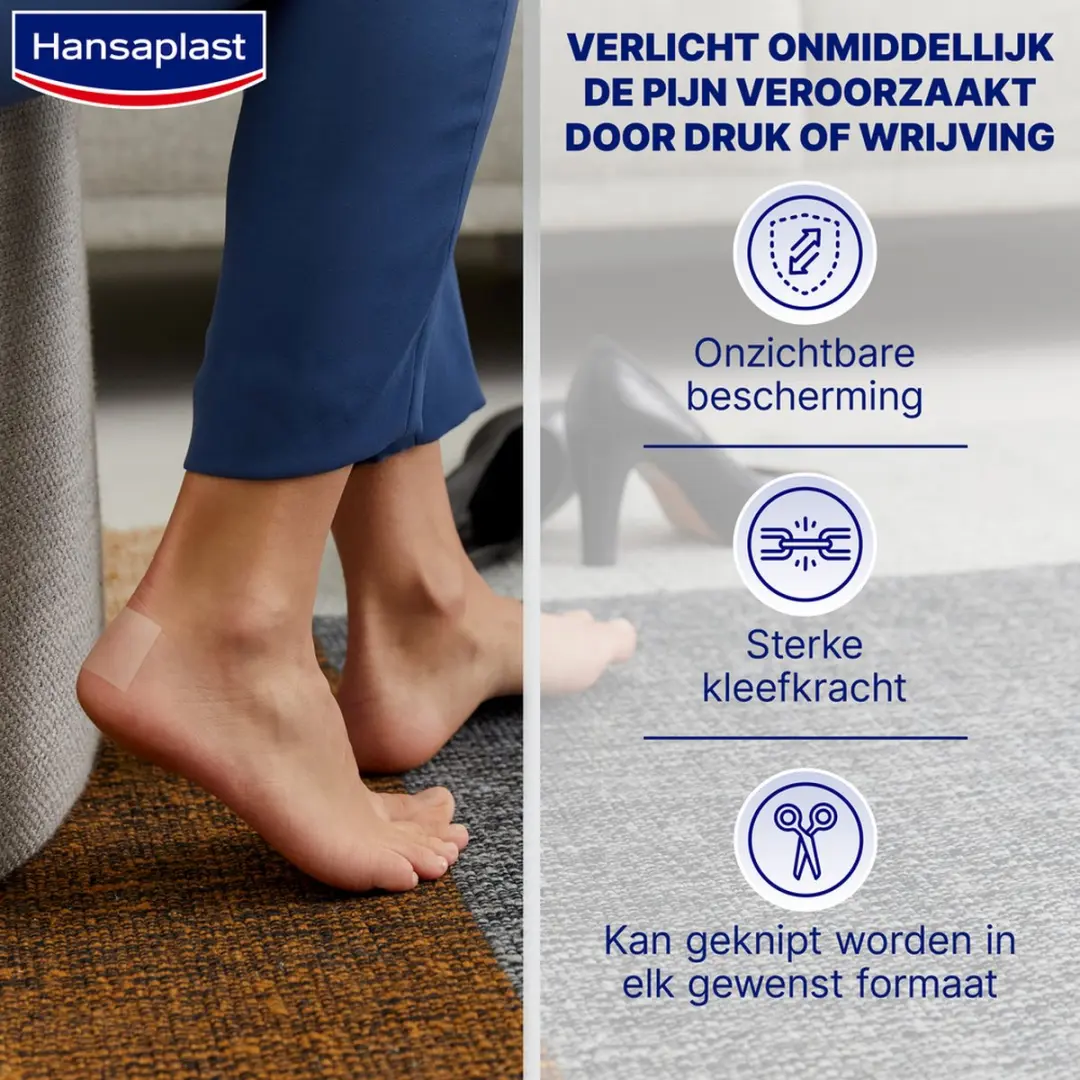 Hansaplast Anti-Druk Pleisters Likdoorn - Transparant - 2 Stuks
