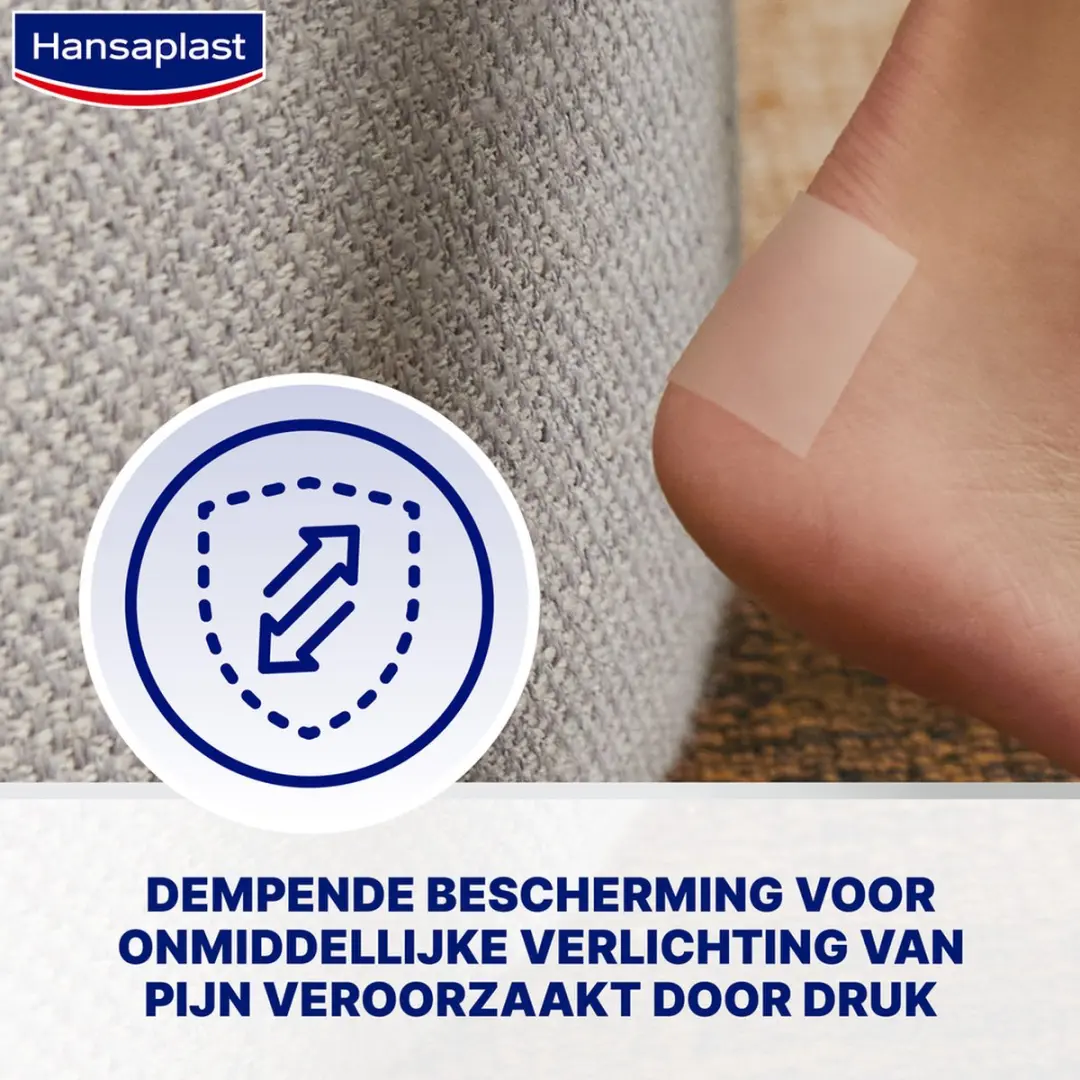 Hansaplast Anti-Druk Pleisters Likdoorn - Transparant - 2 Stuks