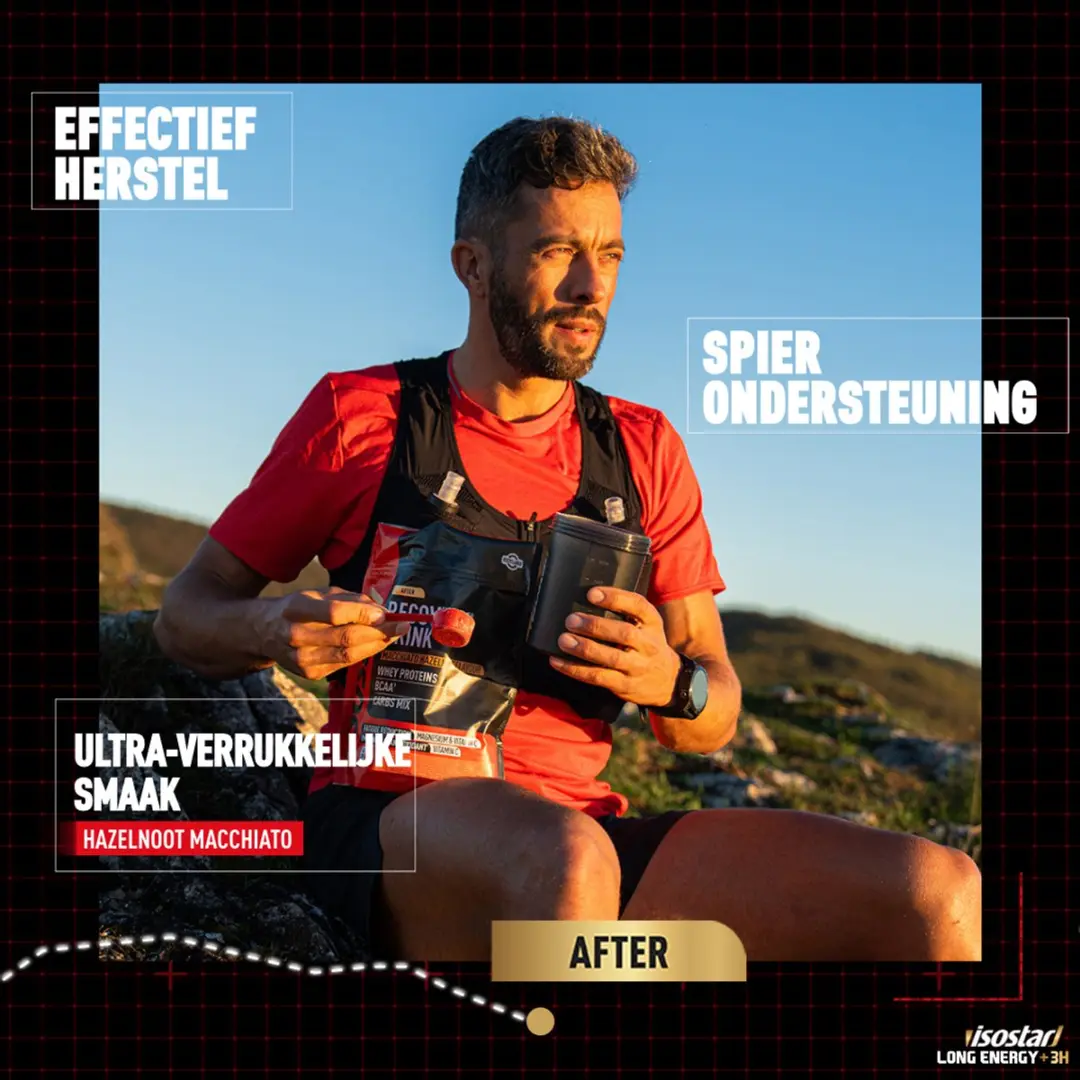 Isostar Long Energy +3H Recovery Drink Macchiato - Hazelnut 450g