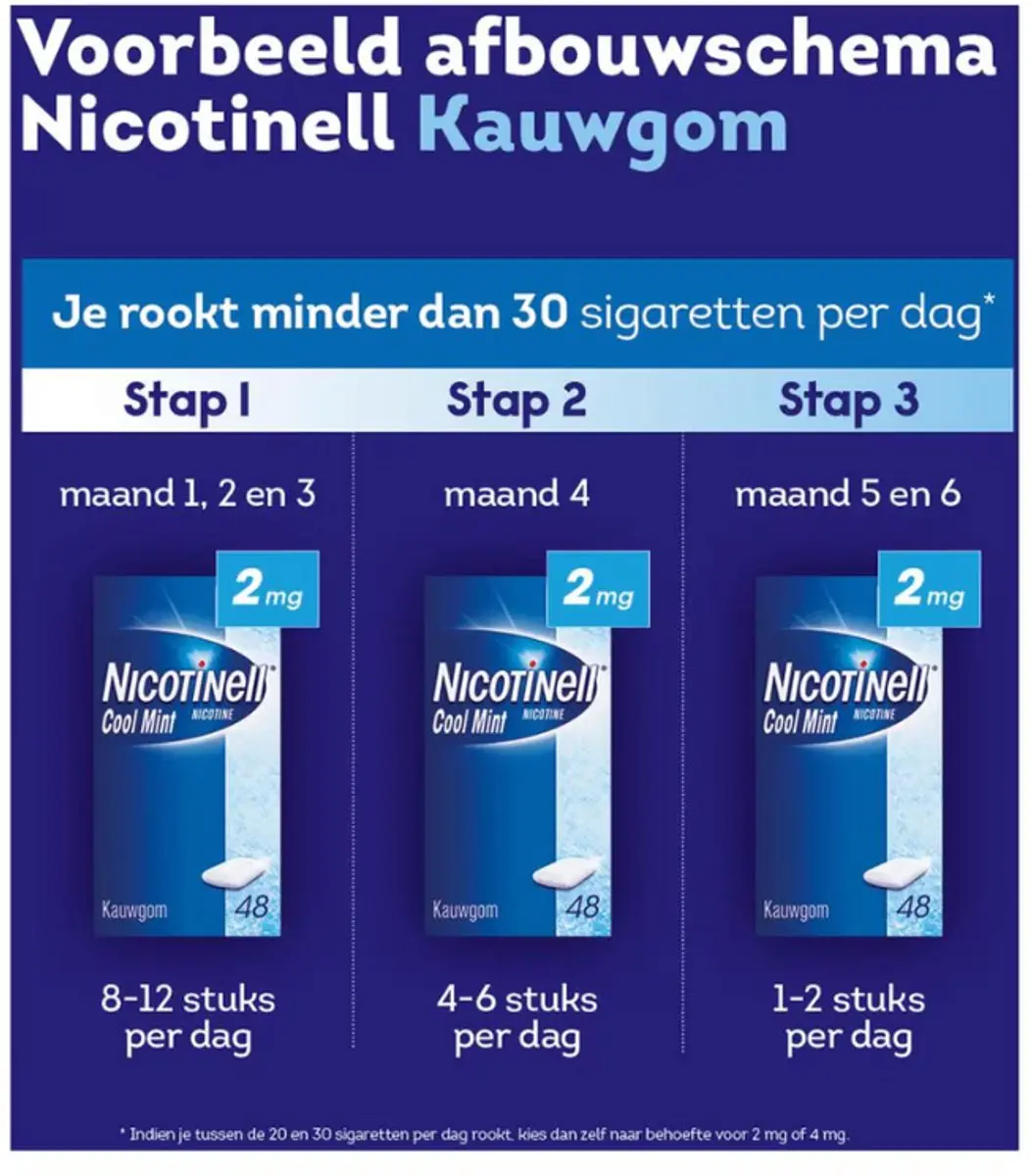 Nicotinell Kauwgom Cool Mint 2mg - 204 Stuks