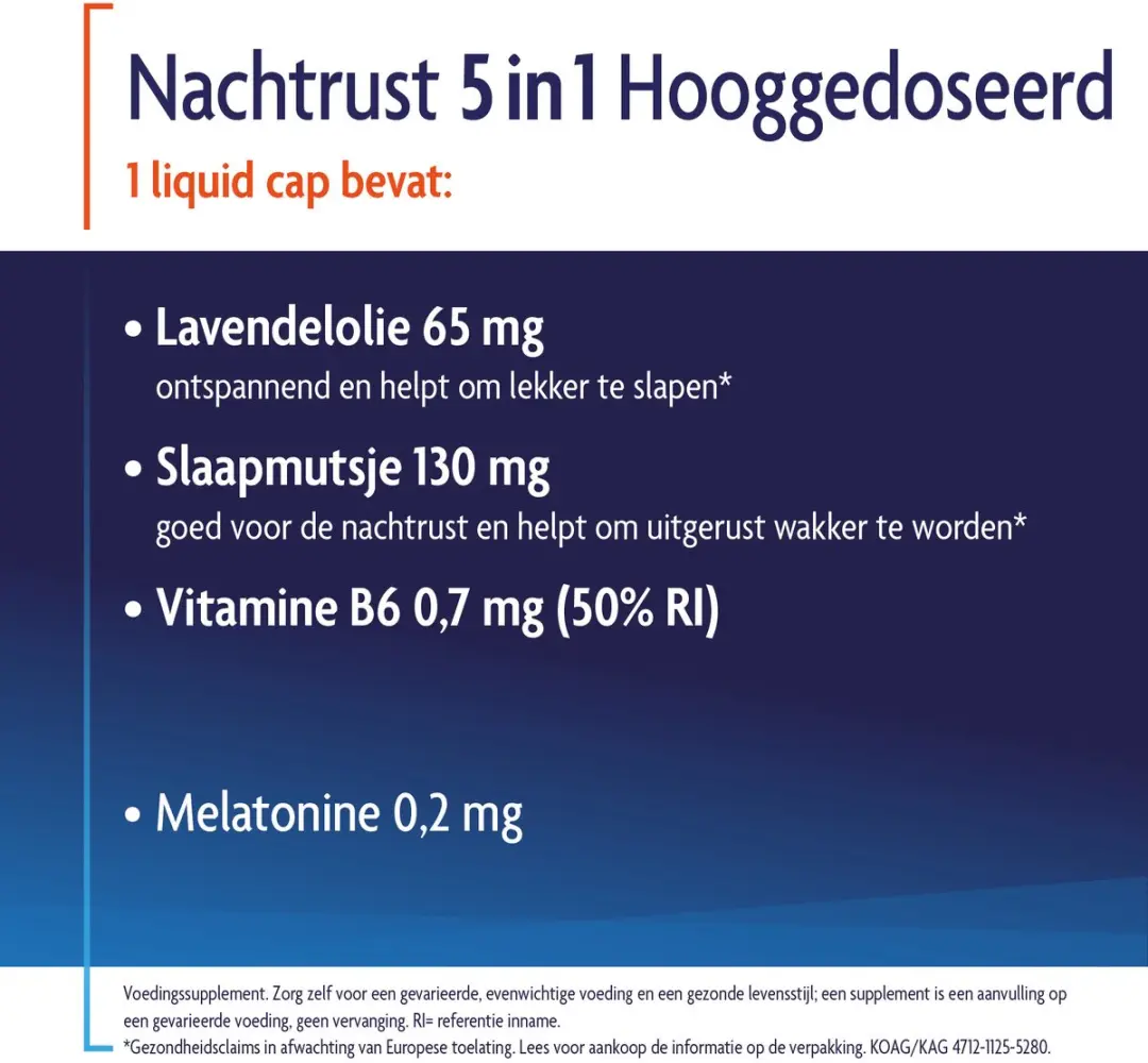 Shiepz Nachtrust 5 in 1 Hooggedoseerd - 30 Vegan Liquid Caps