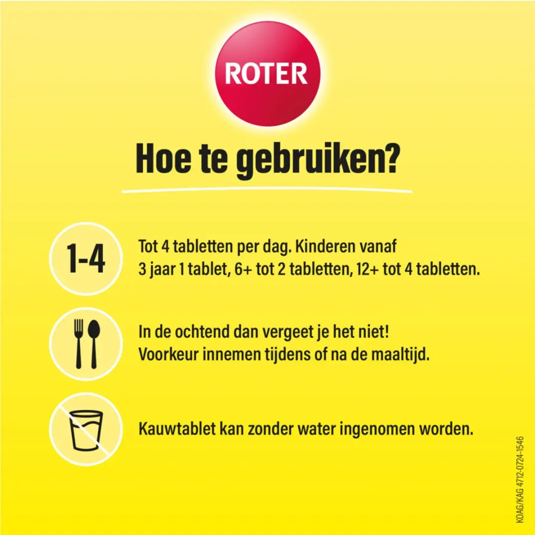 Roter Vitamine C 70mg Kauwtabletten - 1600 Stuks