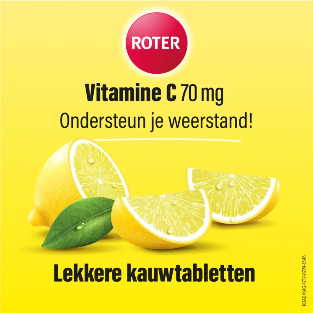 Roter Vitamine C 70mg Kauwtabletten - 1600 Stuks